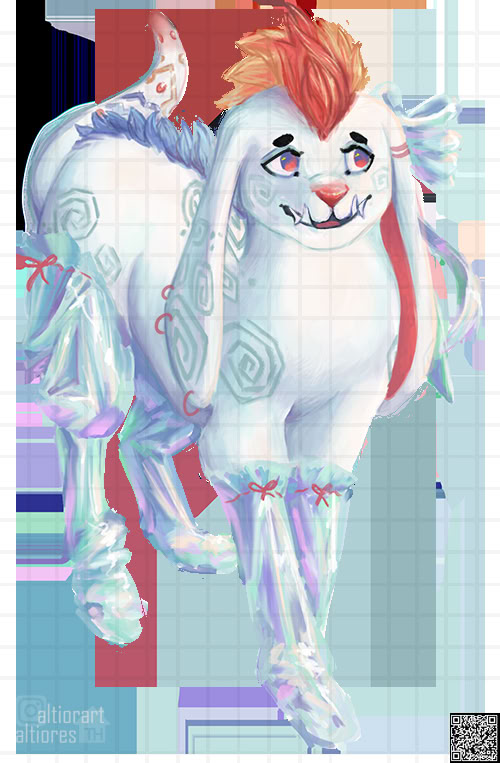 Rendered artwork of an adoptable character