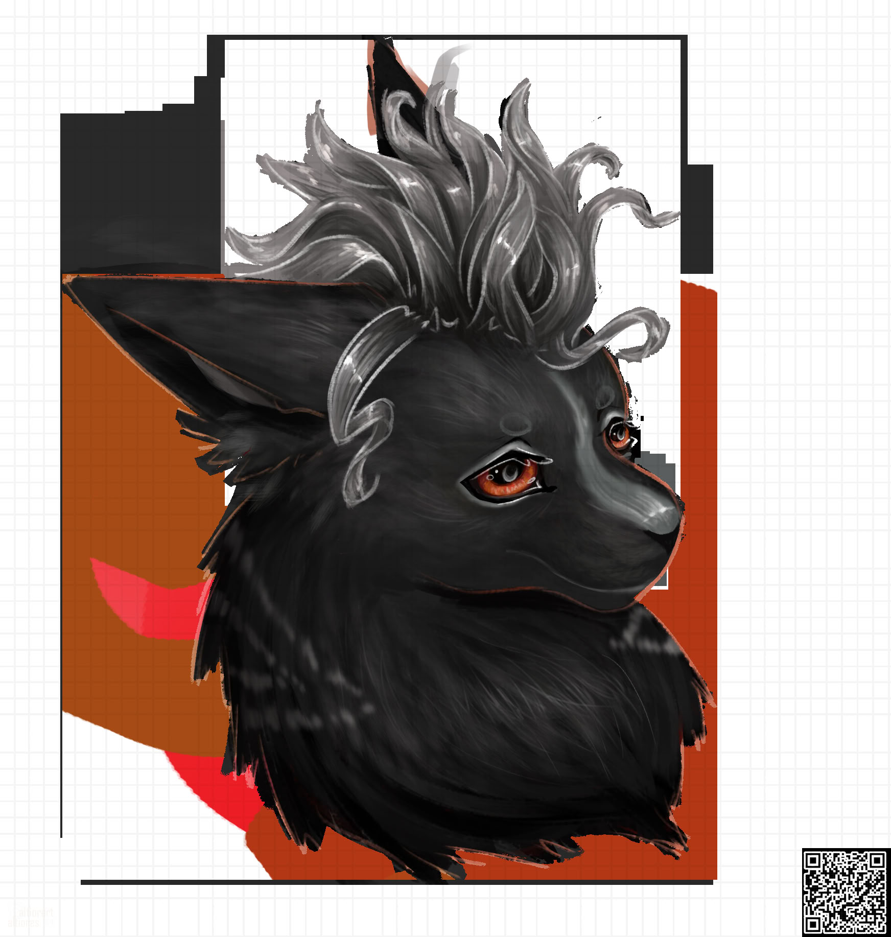 Rendered artwork of an adoptable character