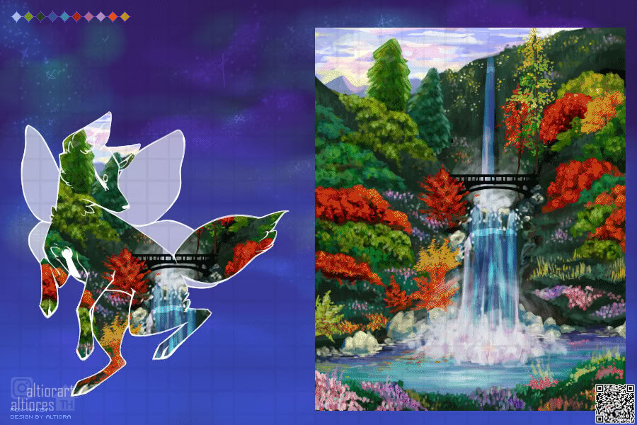 Rendered artwork of an adoptable character