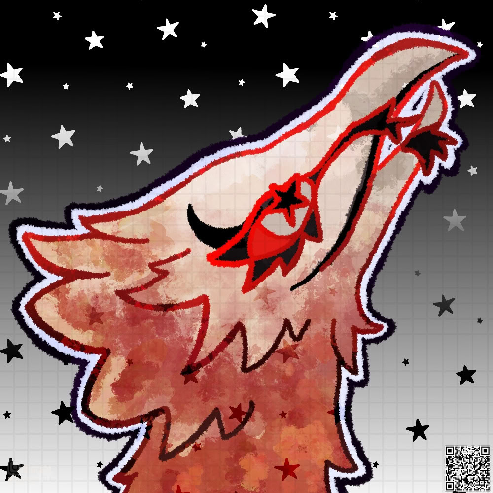 Abstract head artwork of an anthro character with subject