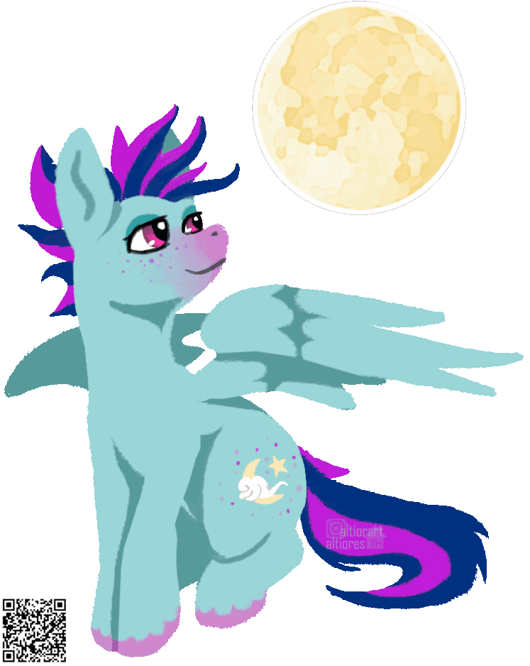 GIF of FanC flat fullbody artwork with subject, single