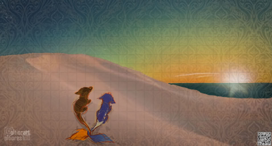 Rendered artwork of an old adoptable character