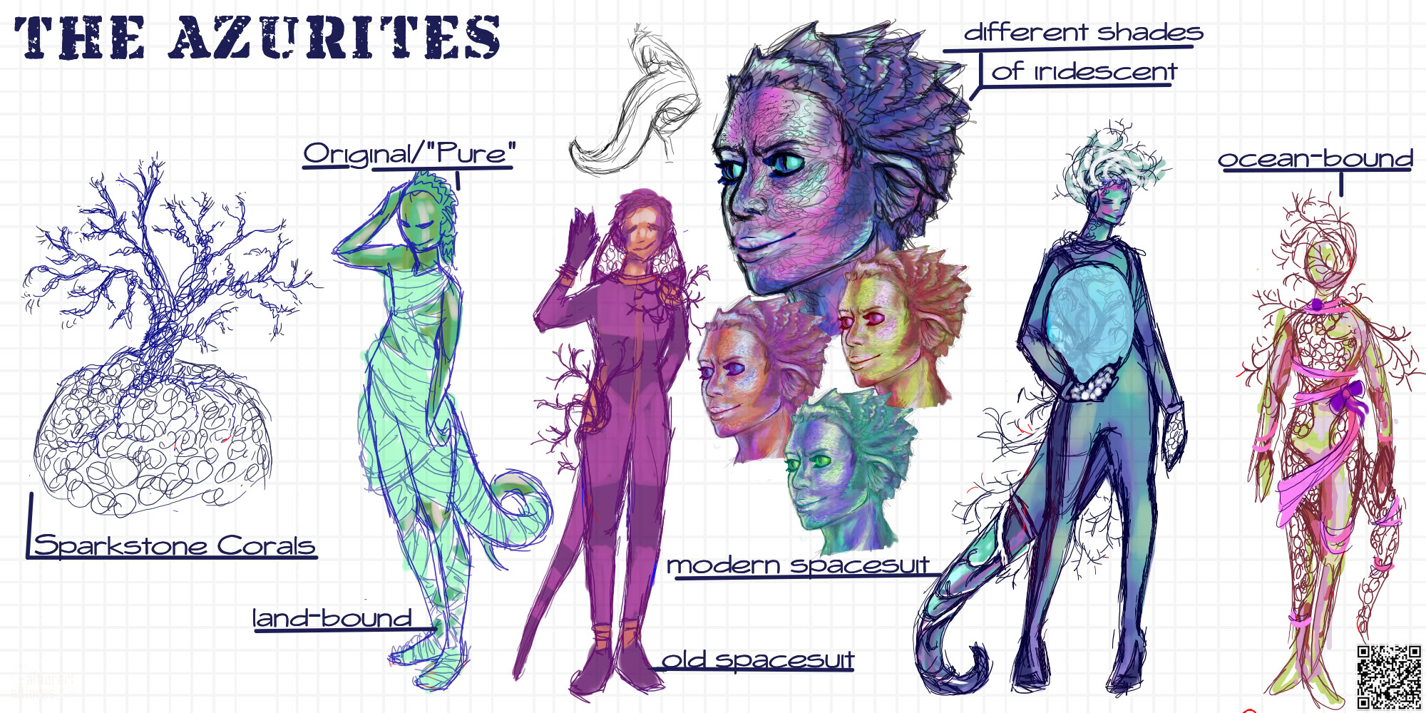 Rendered artwork of an old humanoid character